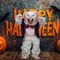 Adult Mega Bunny Costume White Jumpsuit with Vest Bow Tie Latex Hands Feet and Mask